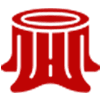 A red pedestal with a ring around it.